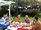 12 Pack Disposable Plastic Tablecloths,Red White Blue Rectangular Table Covers,54 x 108 Inch,Waterproof for 4th of July,Independence Day,Memorial Day,Veterans Day,Patriotic Party Decorations